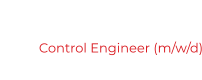 Control Engineer (m/w/d)